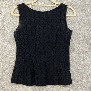 Kate Spade black eyelet blouse